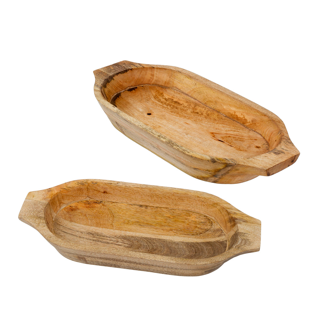 Wooden Dough Bowl Set