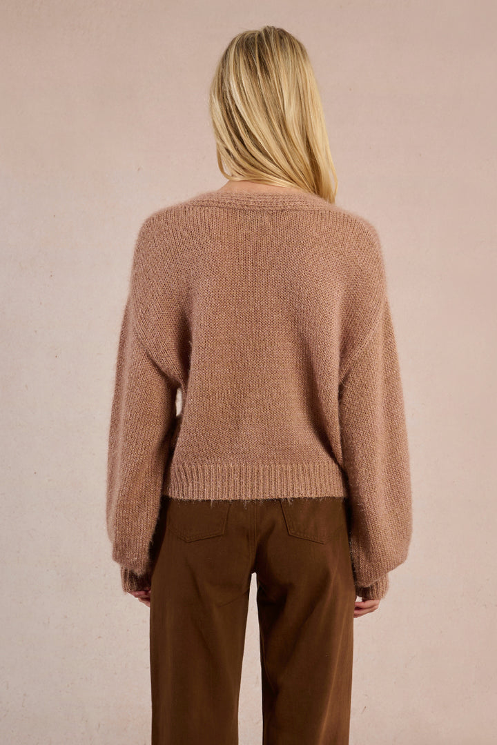 Camel Knit Cardigan