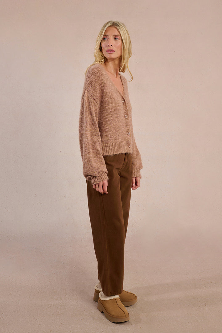 Camel Knit Cardigan