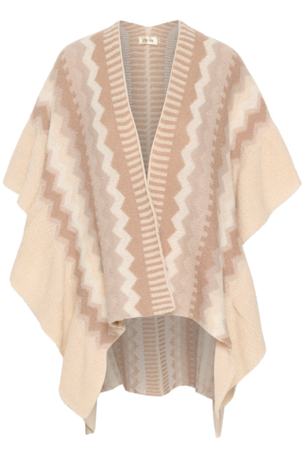 Candle Knit Cape Shawl
