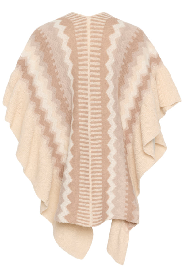 Candle Knit Cape Shawl