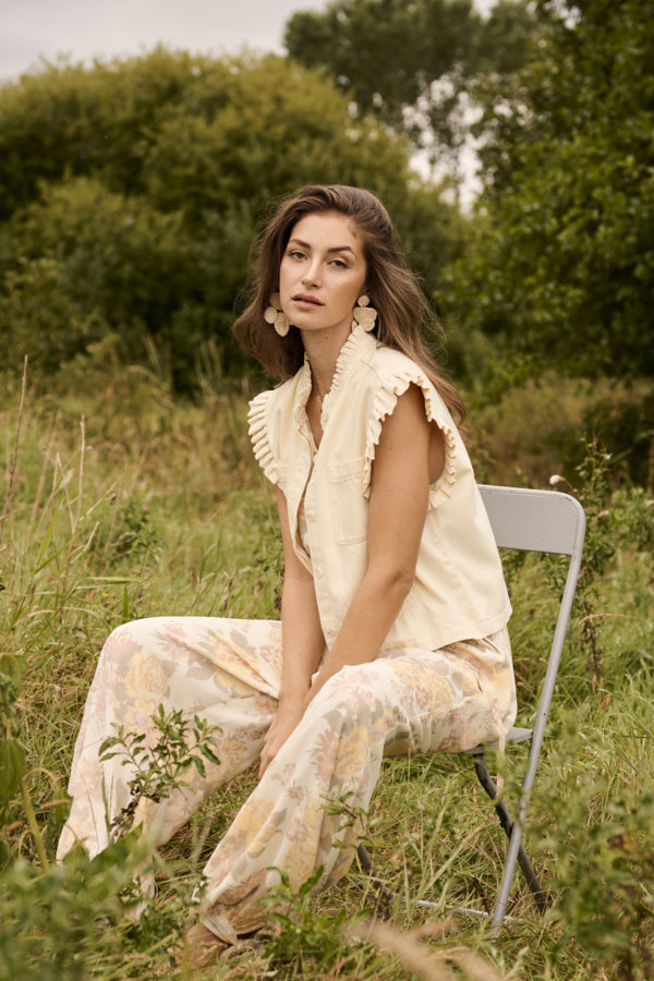 Lorra Lemon Yellow Waistcoat