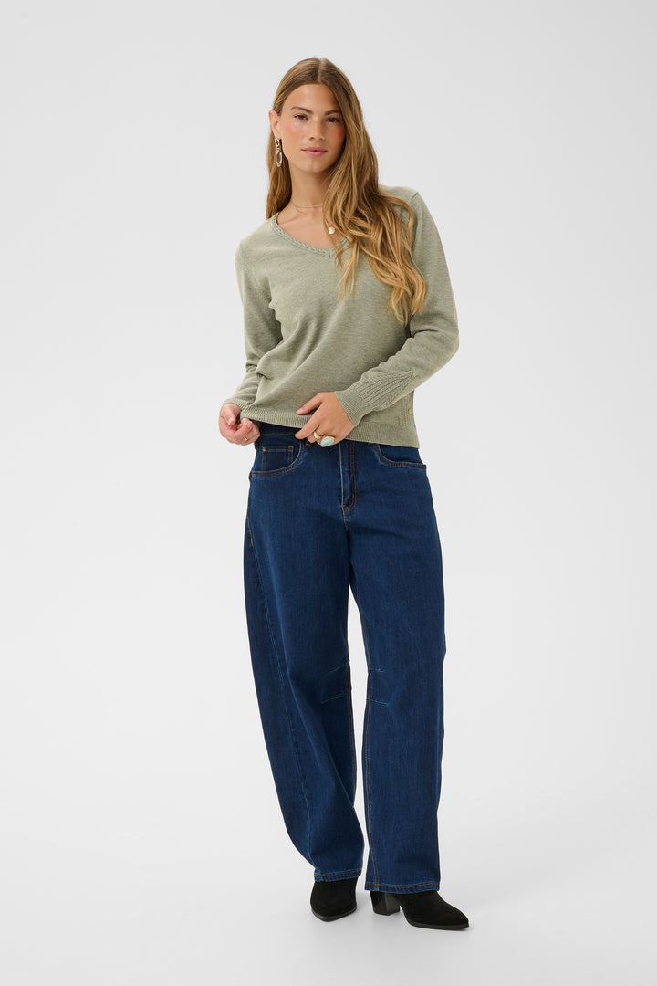 Dela V-Neck Knit Pullover