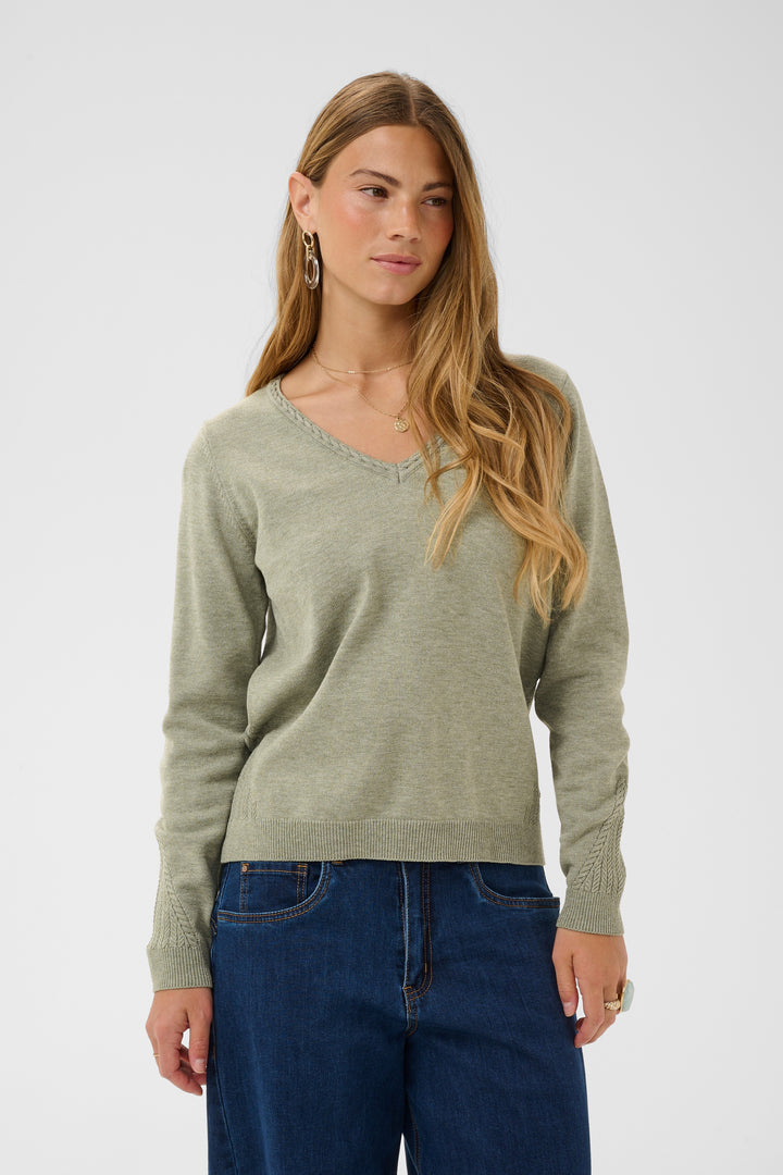 Dela V-Neck Knit Pullover