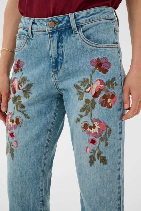 Penelopa Floral Embroidered Jeans