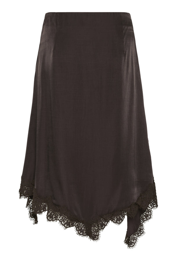 Confir Lace Trim Slip Skirt