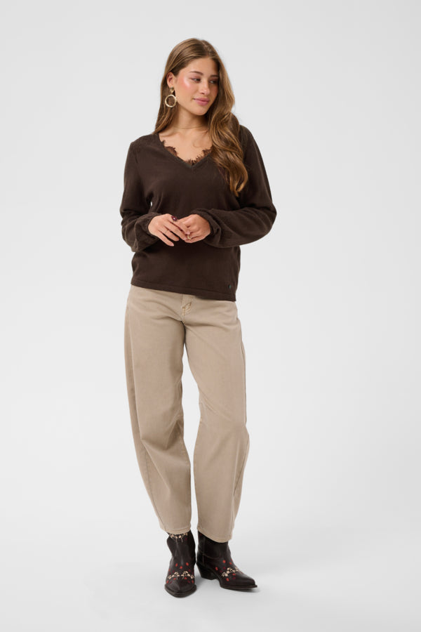 Anva Java Knit Pullover Sweater