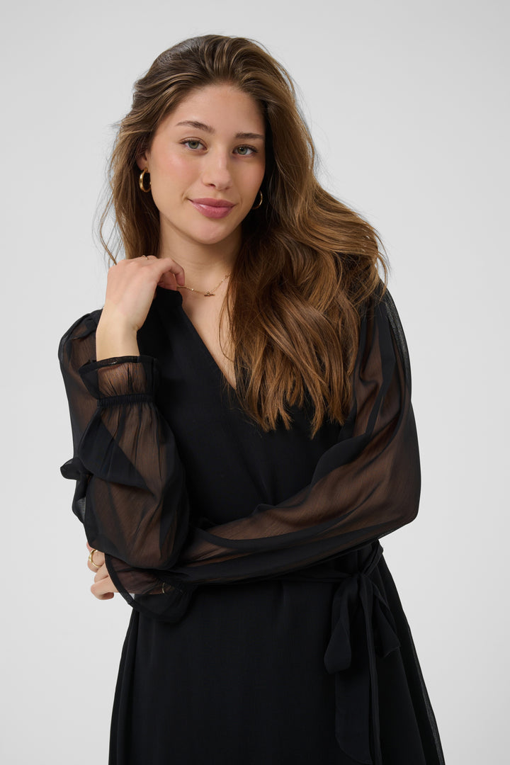 Yuna Sheer Sleeve Dress