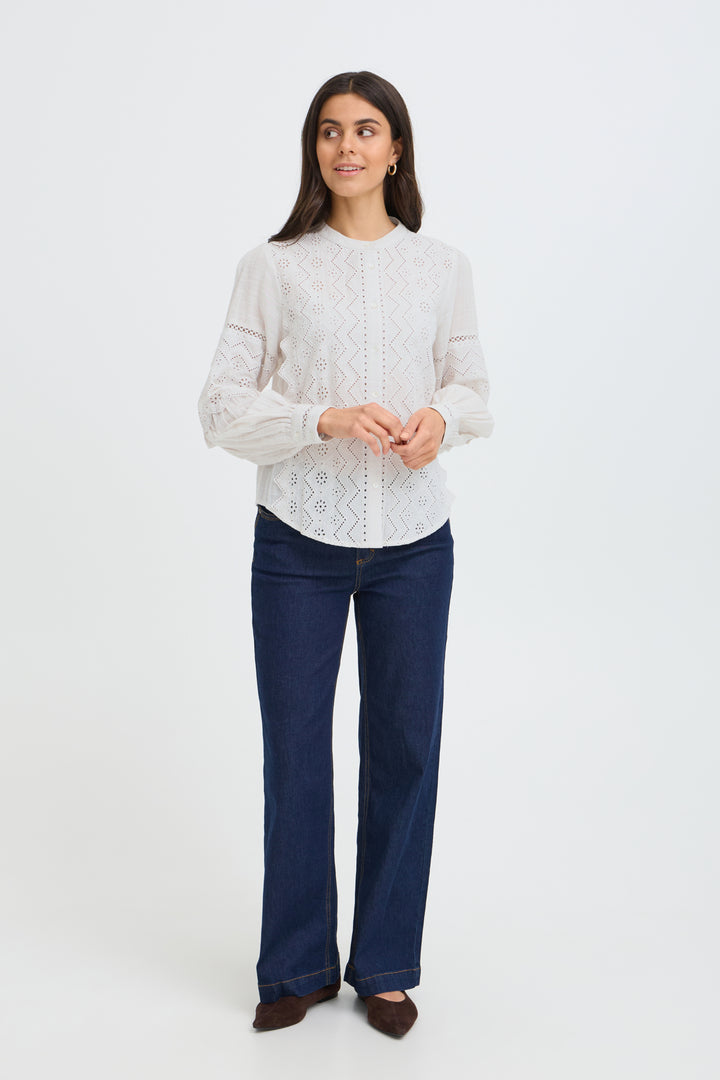 Bessy Embroidered Cotton Blouse