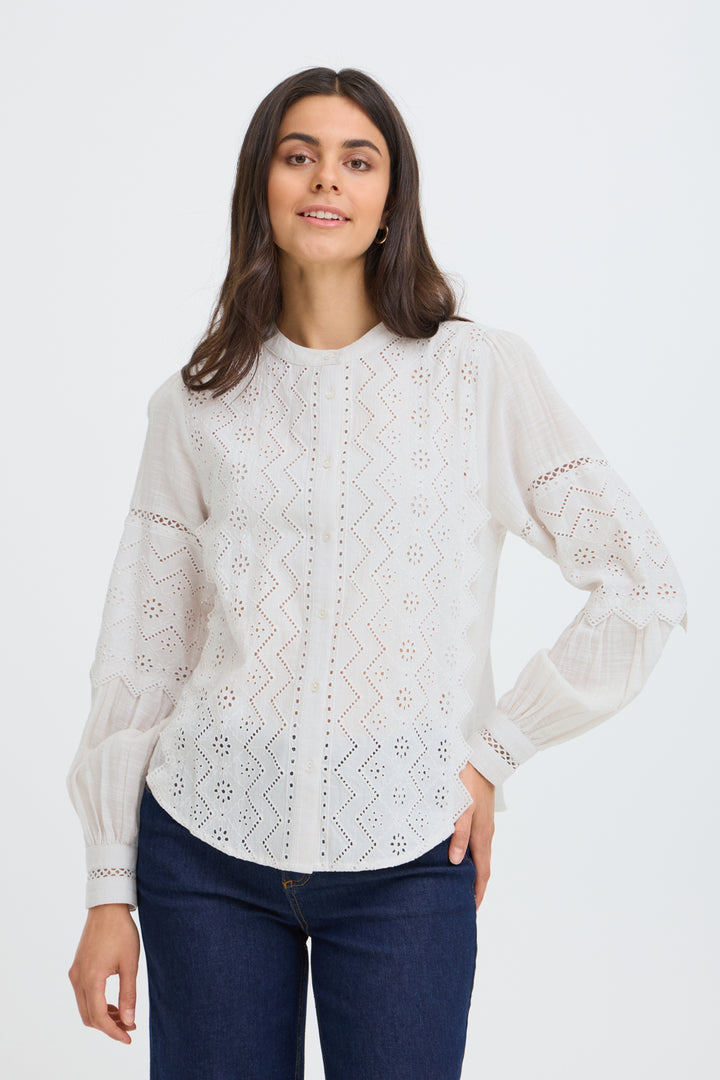 Bessy Embroidered Cotton Blouse