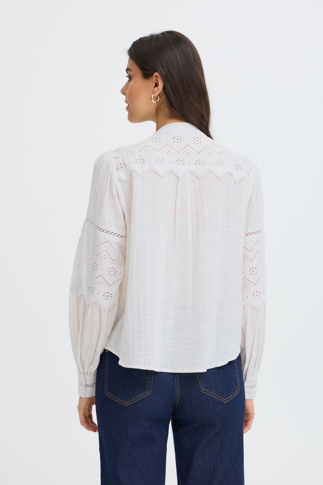 Bessy Embroidered Cotton Blouse