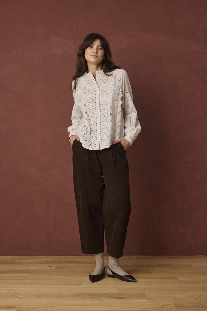 Bessy Embroidered Cotton Blouse