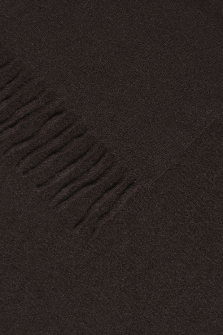 Frieda Fringe Scarf- Choloate Brown