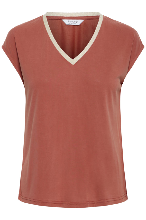 Marsala Essential V-Neck T-Shirt