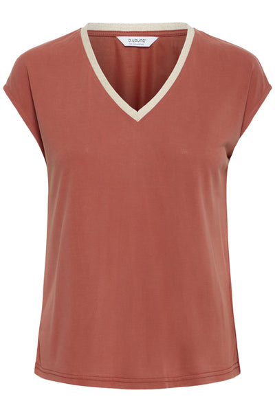Marsala Essential V-Neck T-Shirt