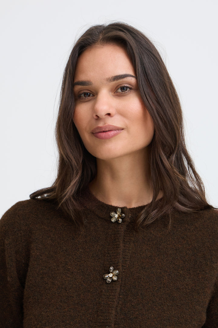 Omea Deco Button Front Cardigan