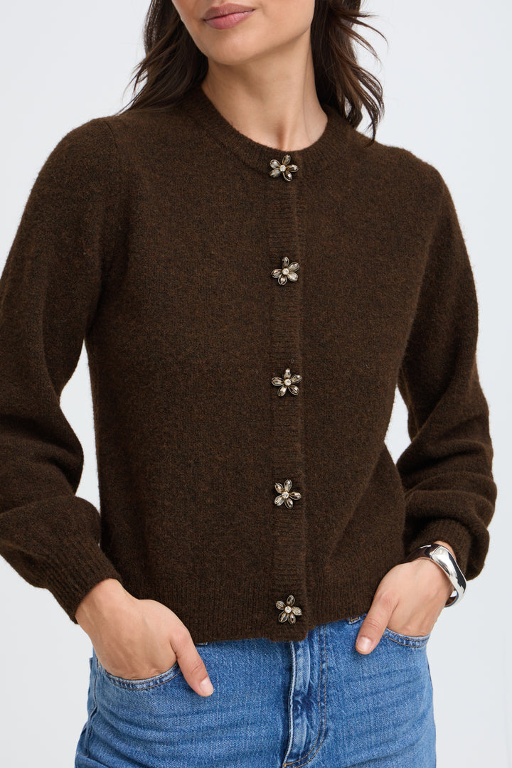Omea Deco Button Front Cardigan