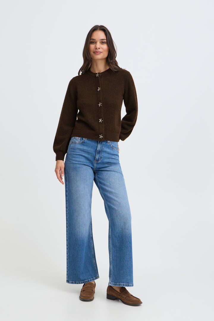 Omea Deco Button Front Cardigan