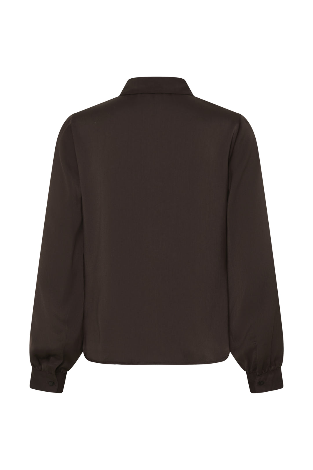 Igomi Ruffle Blouse- Java Brown