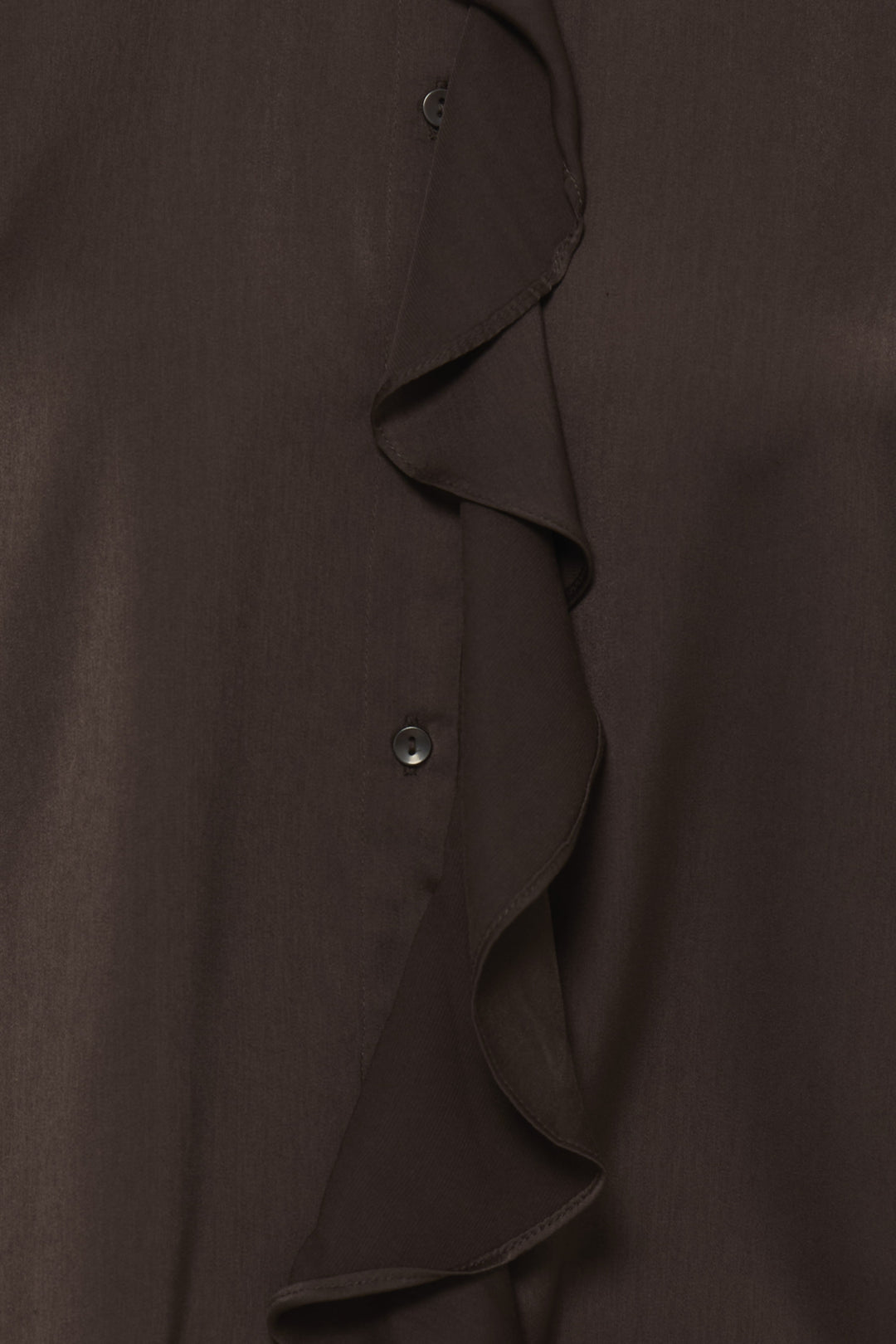 Igomi Ruffle Blouse- Java Brown