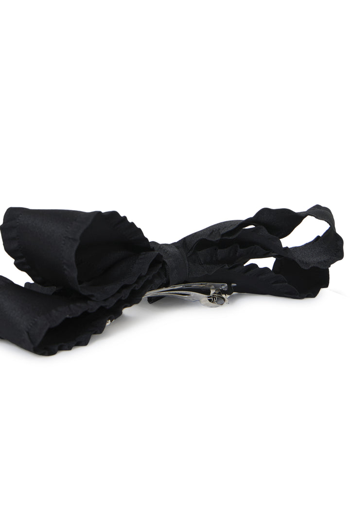 Virielle Black Ribbon Bow Hair Accessory