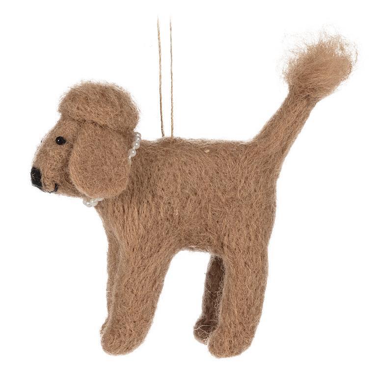 Doodle Poodle with Pearls Ornament