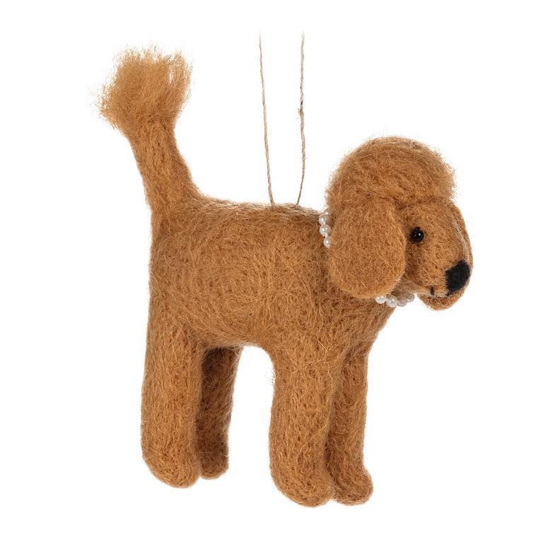 Doodle Poodle with Pearls Ornament