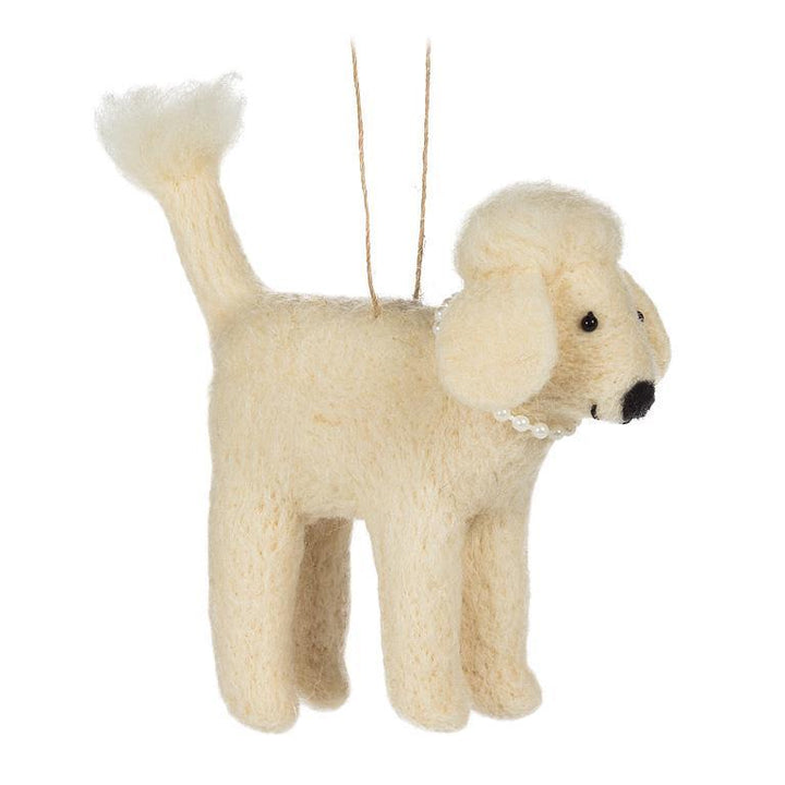 Doodle Poodle with Pearls Ornament