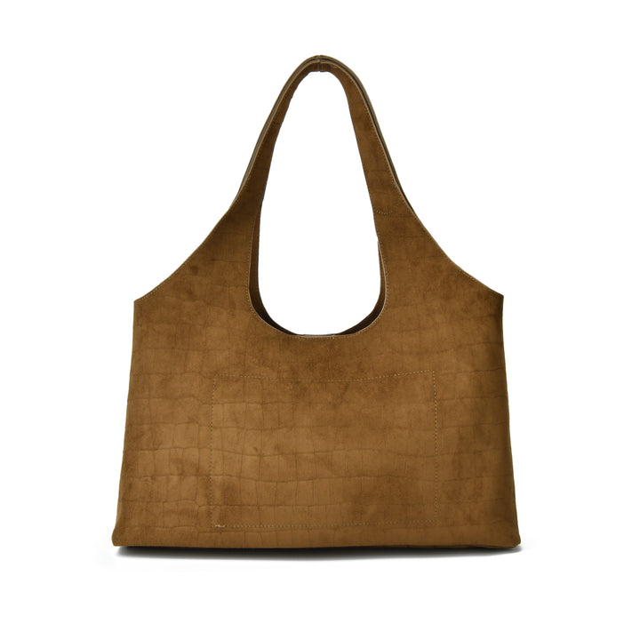 Mioya Croco Suede Hobbo Bag