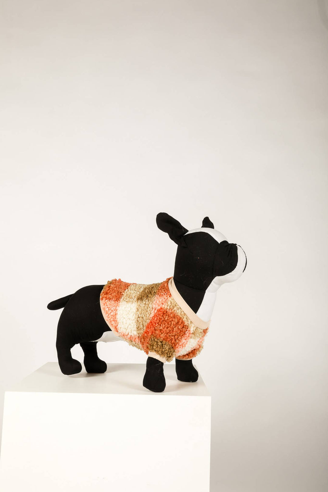 Boucle Plaid Dog Sweater