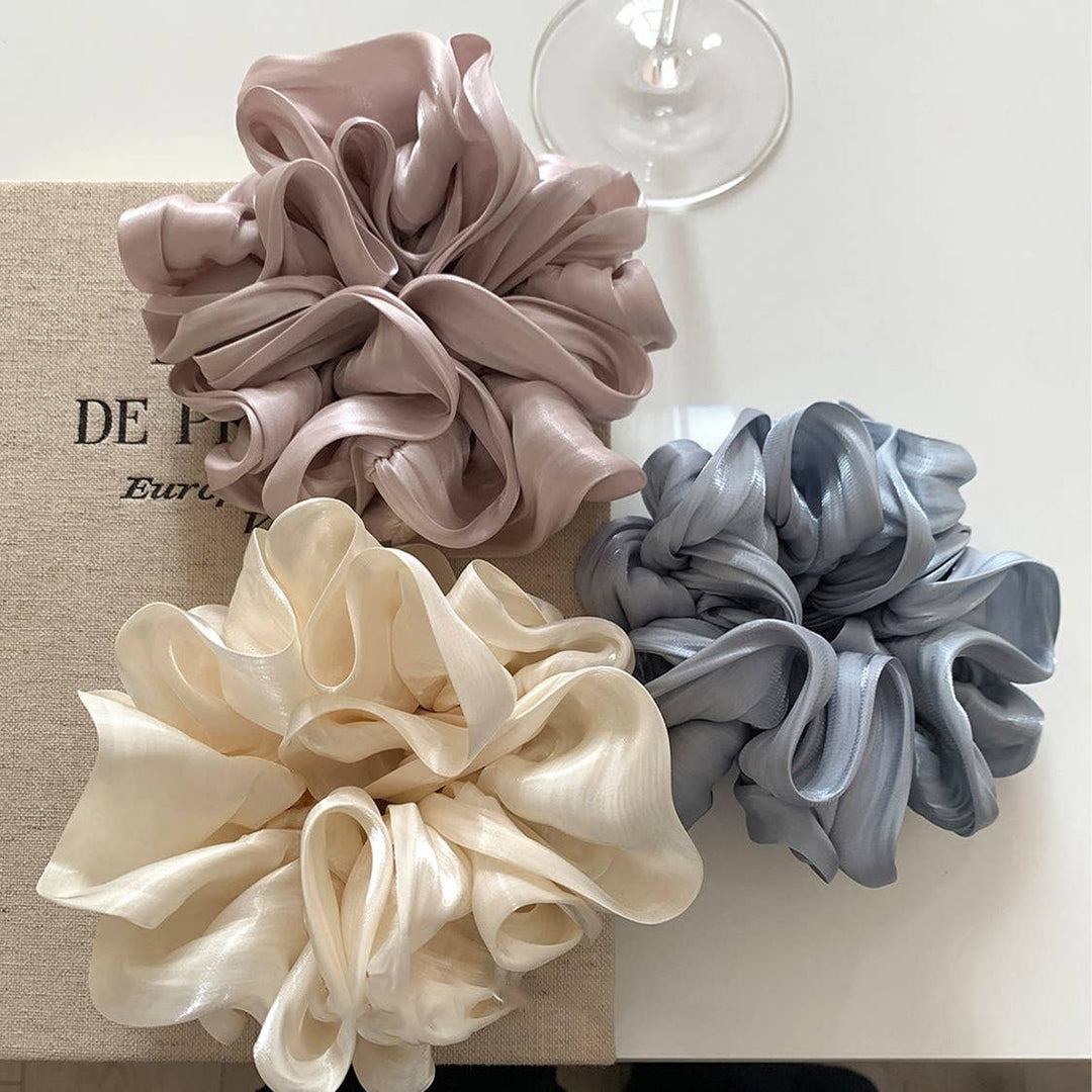 How Romantic Satin Hair Scrunchie