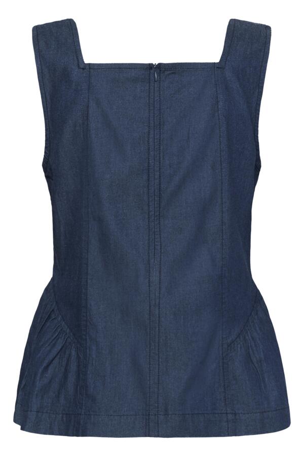Culture Mona Michelle sleeveless top featuring a stylish peplum design, lightweight fabric, and a comfortable fit.