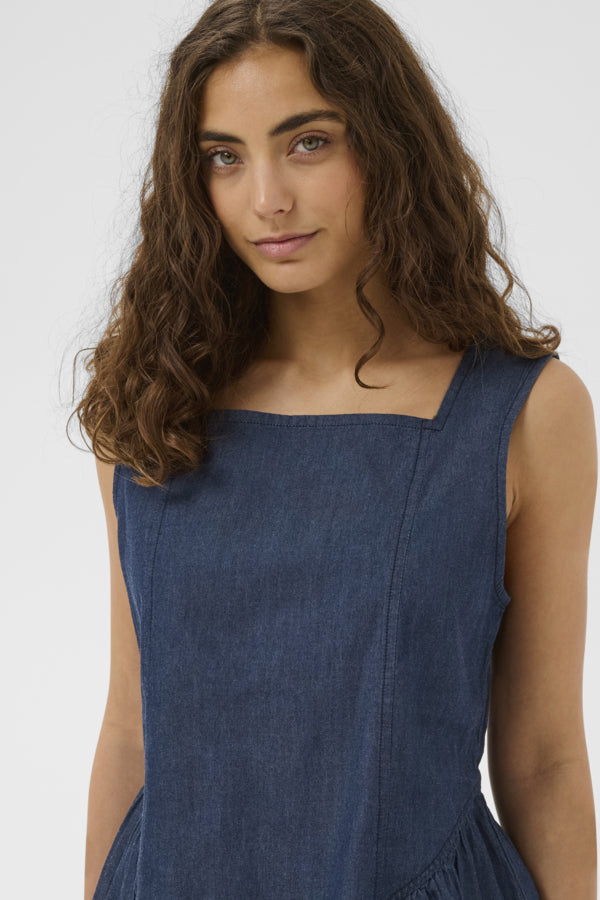 Mona Michelle sleeveless top by Culture featuring a stylish design, available in dark wash and lightweight cotton fabric.