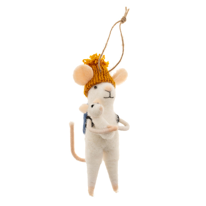 Doting Dad Mouse Holiday Ornament