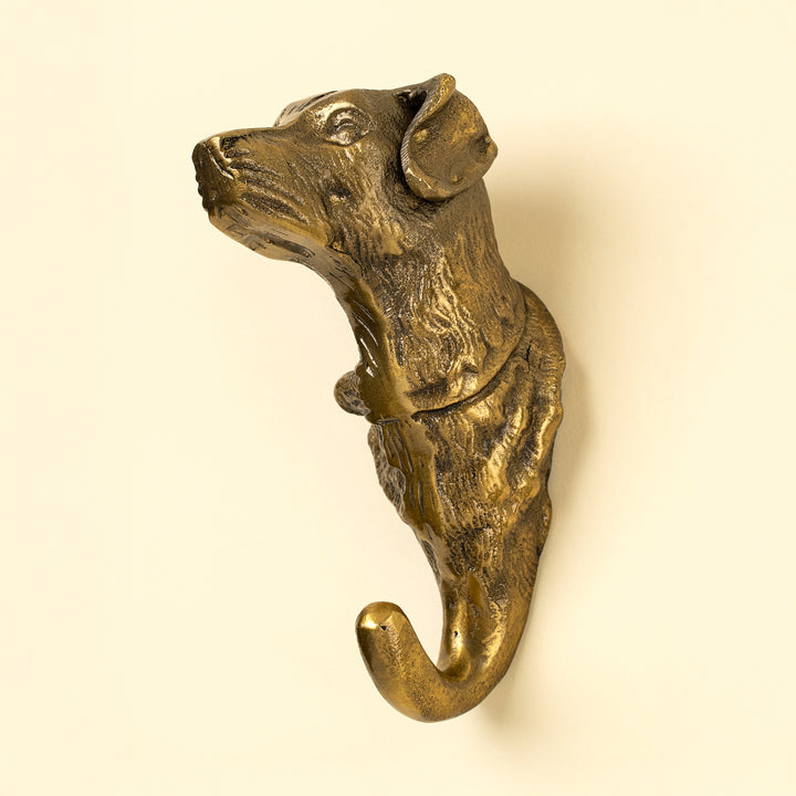 Indaba Best Friend dog wall hook with a decorative dog silhouette design, ideal for hanging leashes or accessories.
