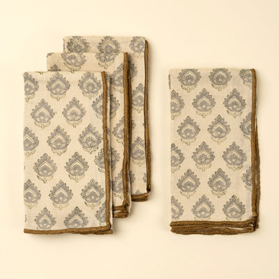 Ritika Block Print Gauze Cotton Napkins