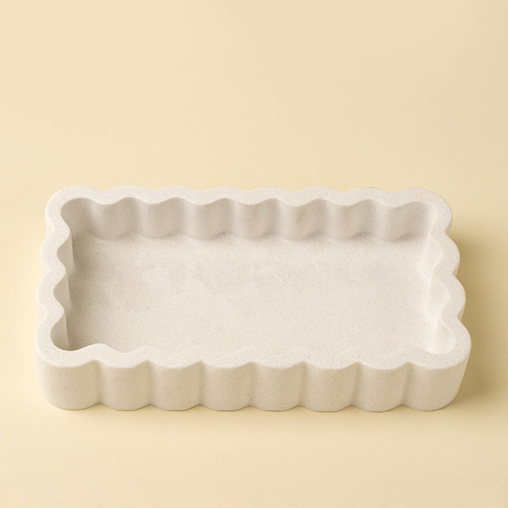 Scallop Edge Decorative Tray