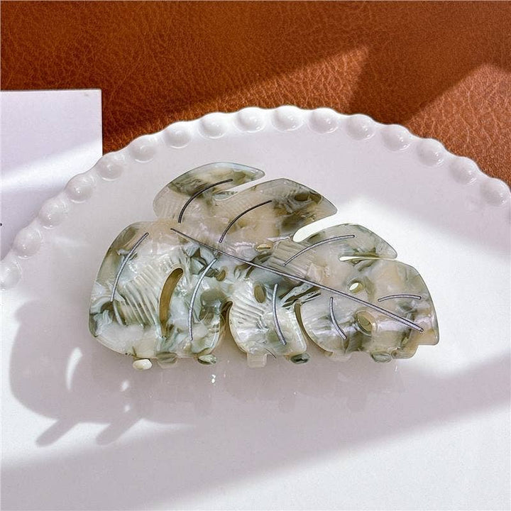 Monstera Leaf Claw Clip