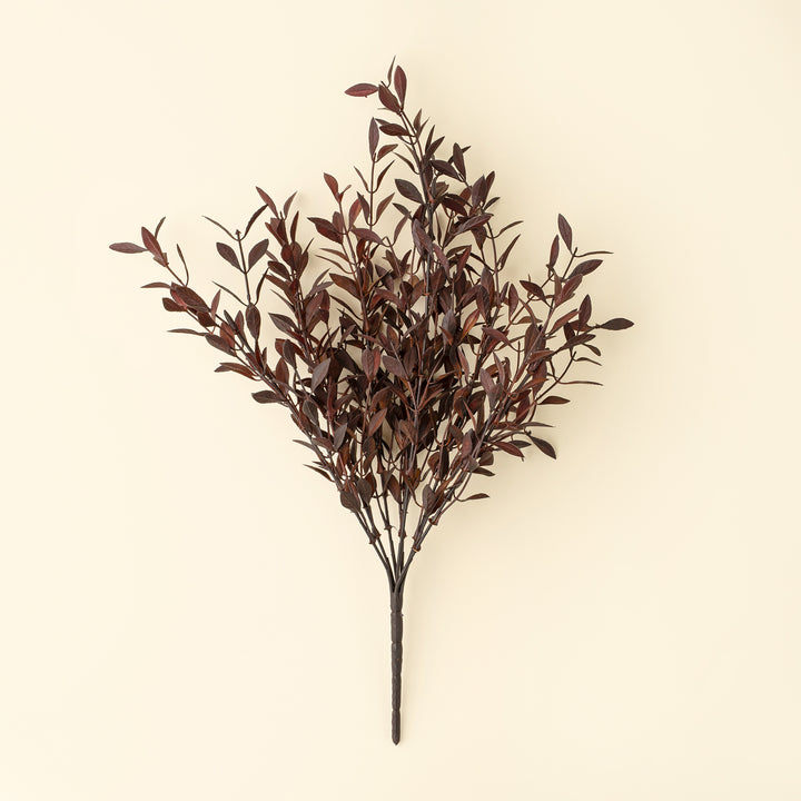 Plum Willow Leaf Faux Botanical Stem