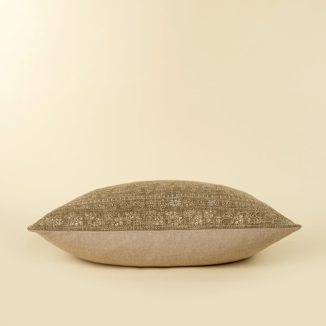 Nisha Embroidered Lumbar Pillow