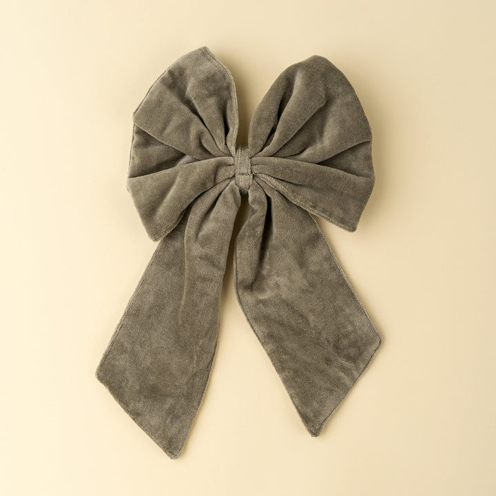 Velvet Bow Clip