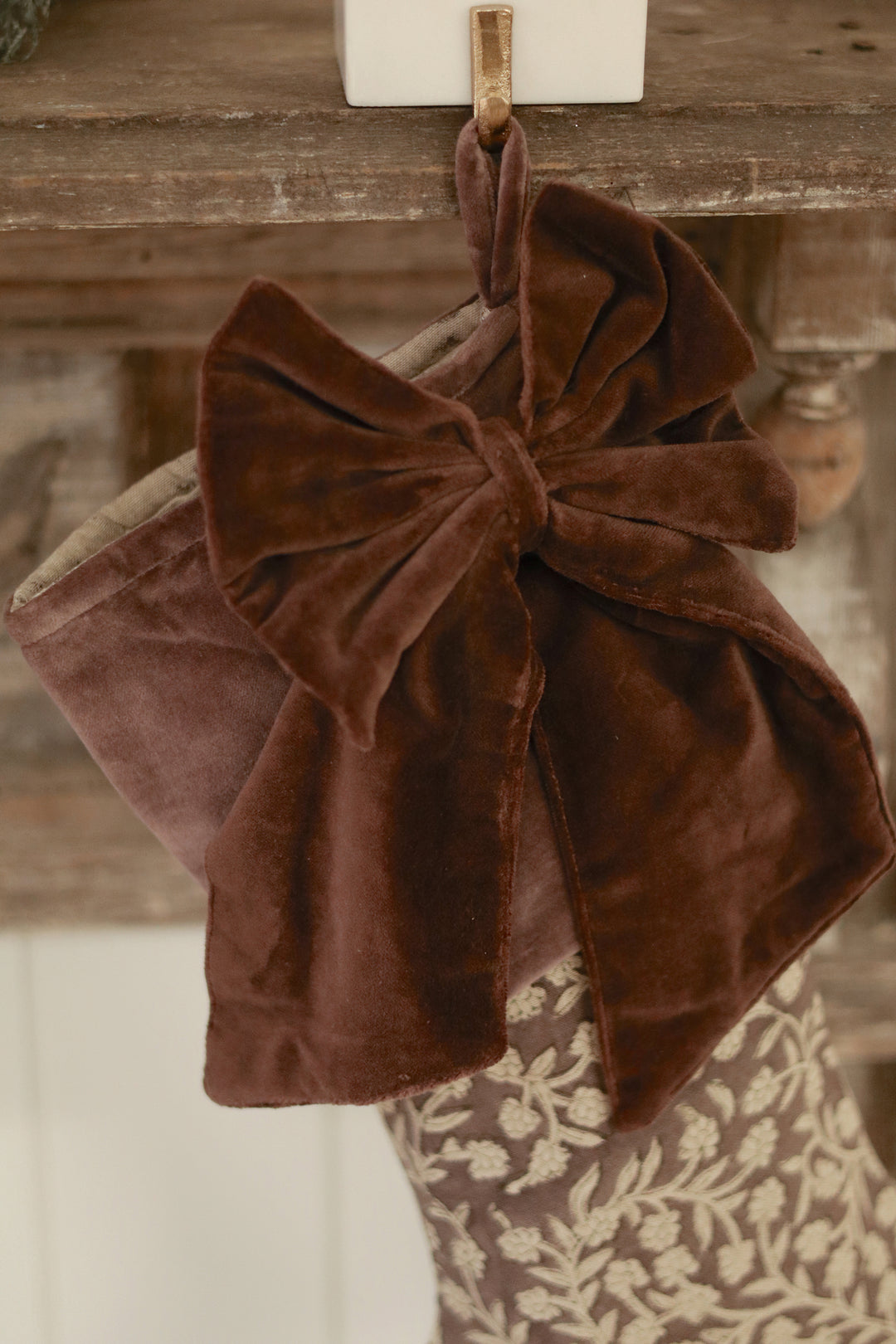 Velvet Bow Clip
