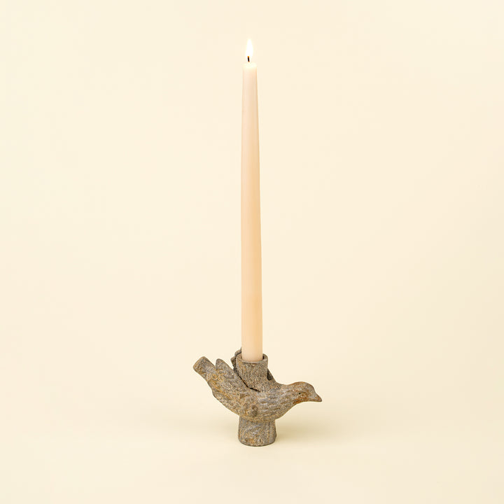 Handcrafted Dove Taper Candle Holder