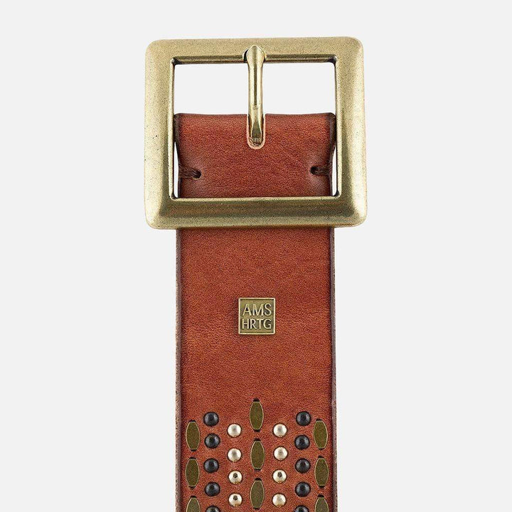 Daya Vintage Embellished Leather Belt