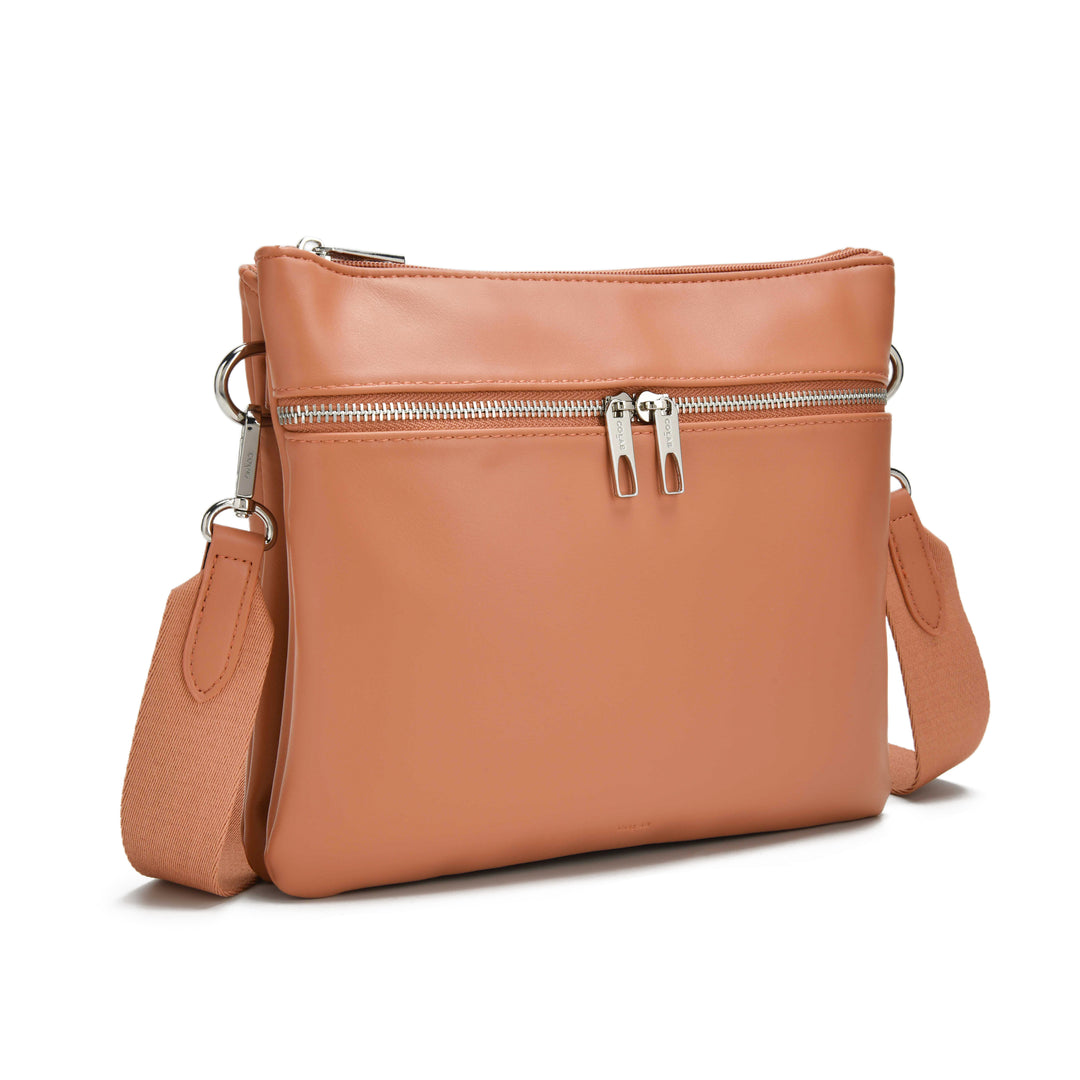 Colab Arquette Crossbody Bag featuring sleek design, adjustable strap, and spacious interior for everyday use.