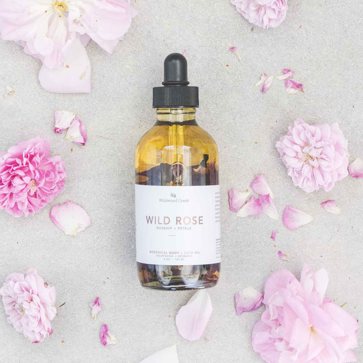 Wild Rose Natural Bath + Body Oil