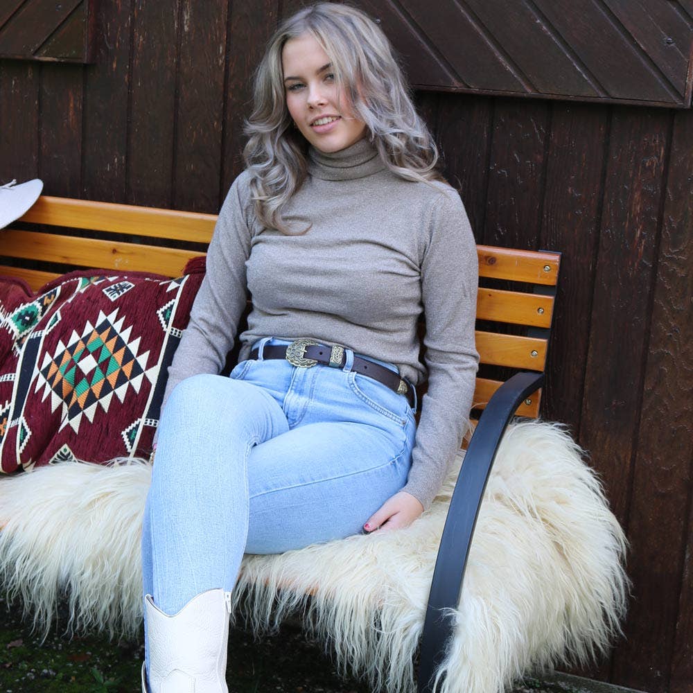 Anabel Western Leather Belt