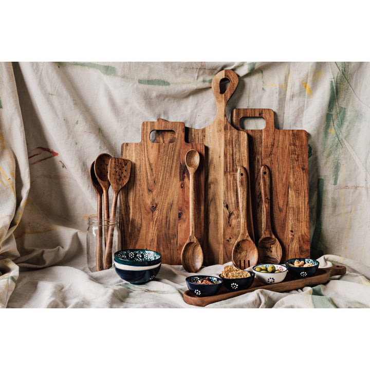 Acacia Wood Skimmer Spatula