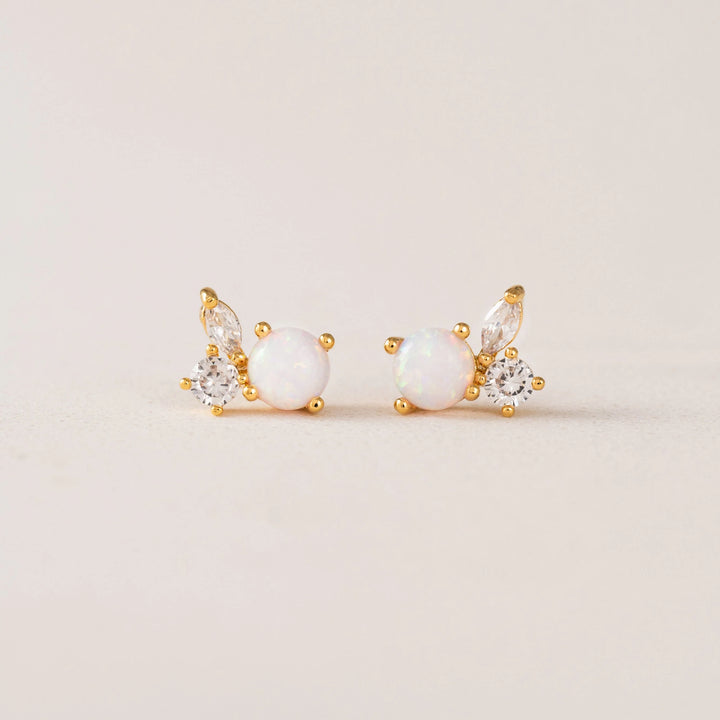 Lover's Tempo Adora Stud earrings featuring small, elegant silver studs with a polished finish on a white background.