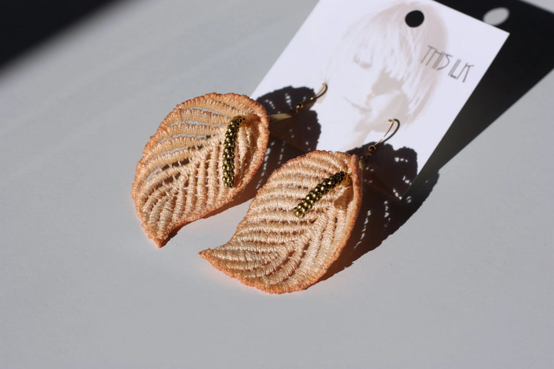 Anthurium Petites Laceleaf Lily Earrings